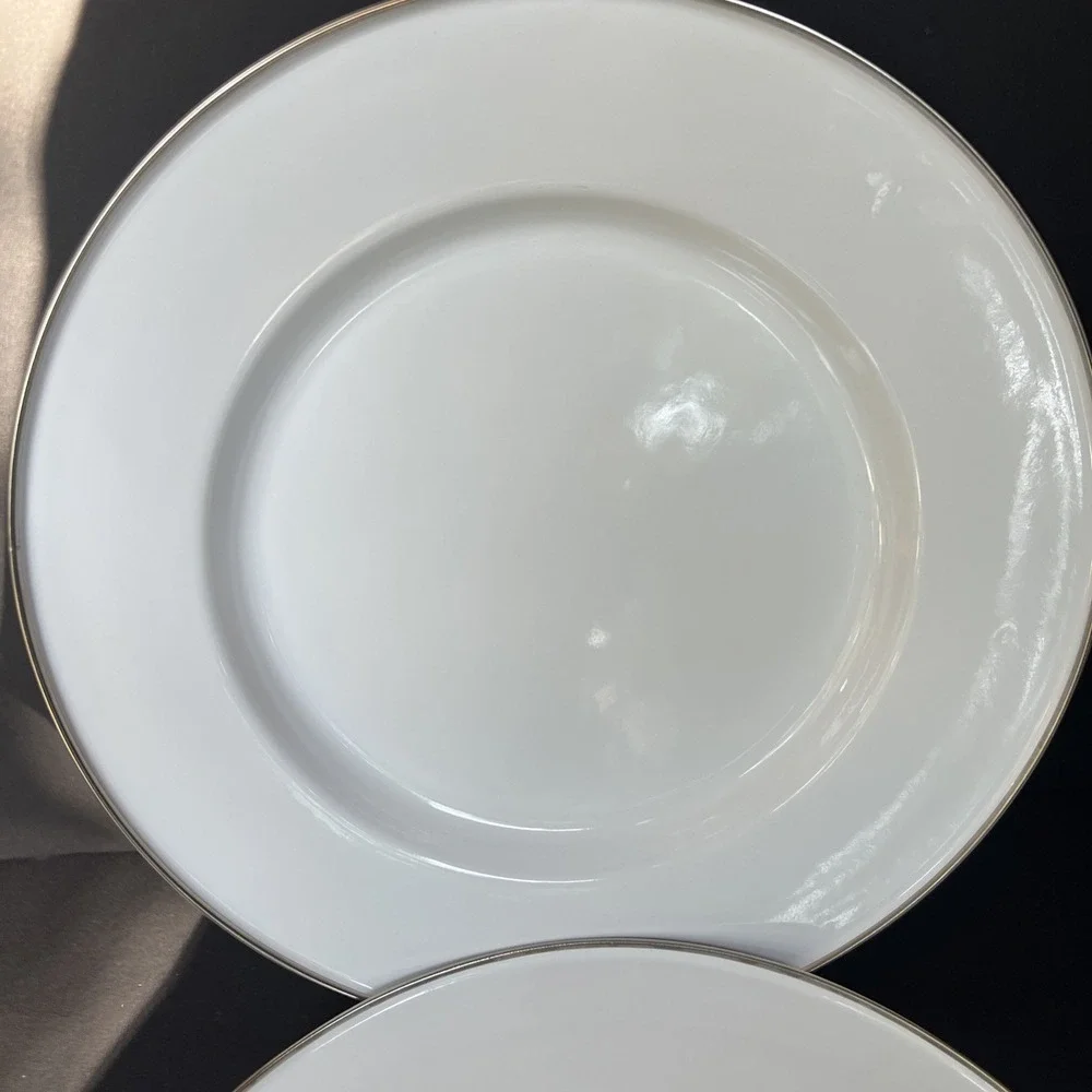 Discontinued Pottery Barn Enamelware Chargers Plates 12